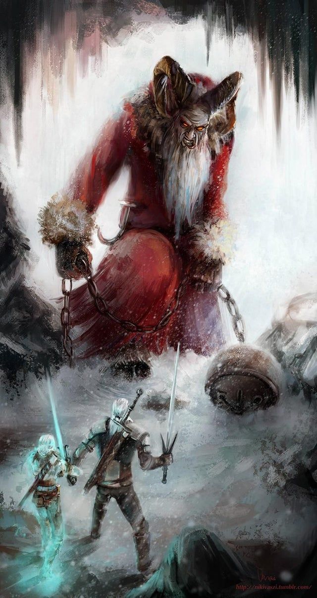 'Tis the Season! Krampus Contract by Niki Vaszi - witcher | The witcher