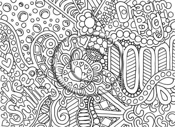 Psychedelic Hippie Coloring Page Psychedelic Hippie Coloring Page