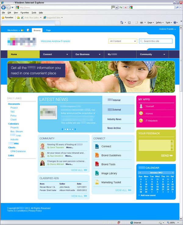 microsoft sharepoint site examples
