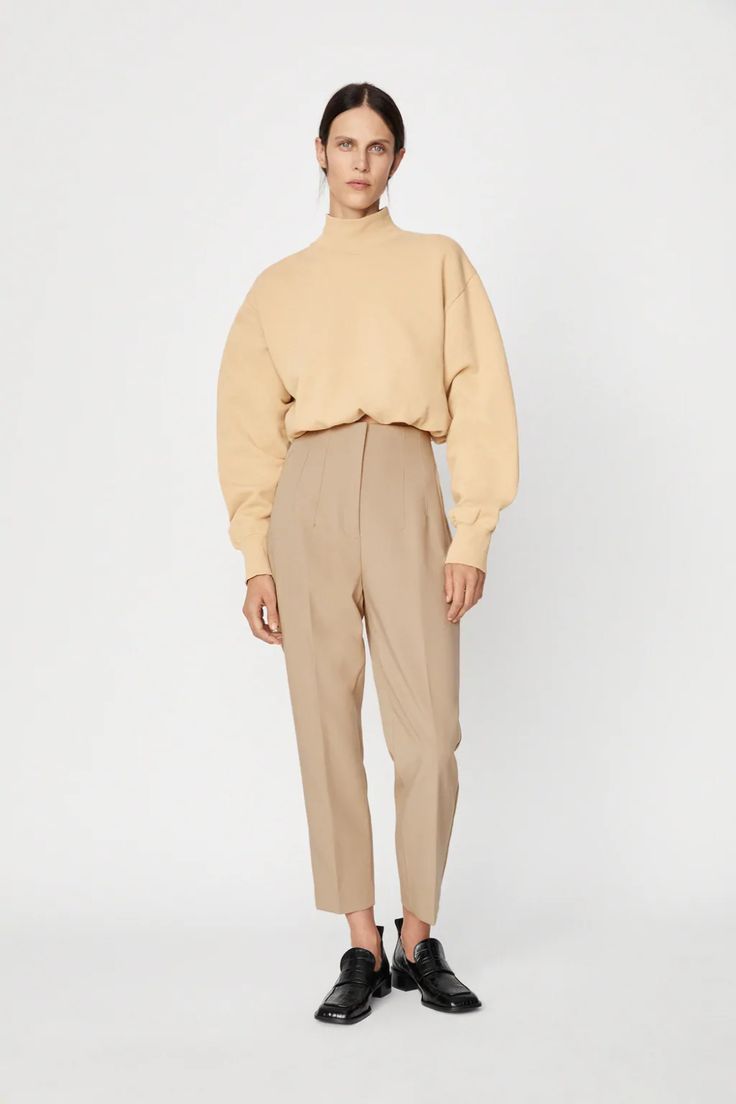 high waisted trousers zara