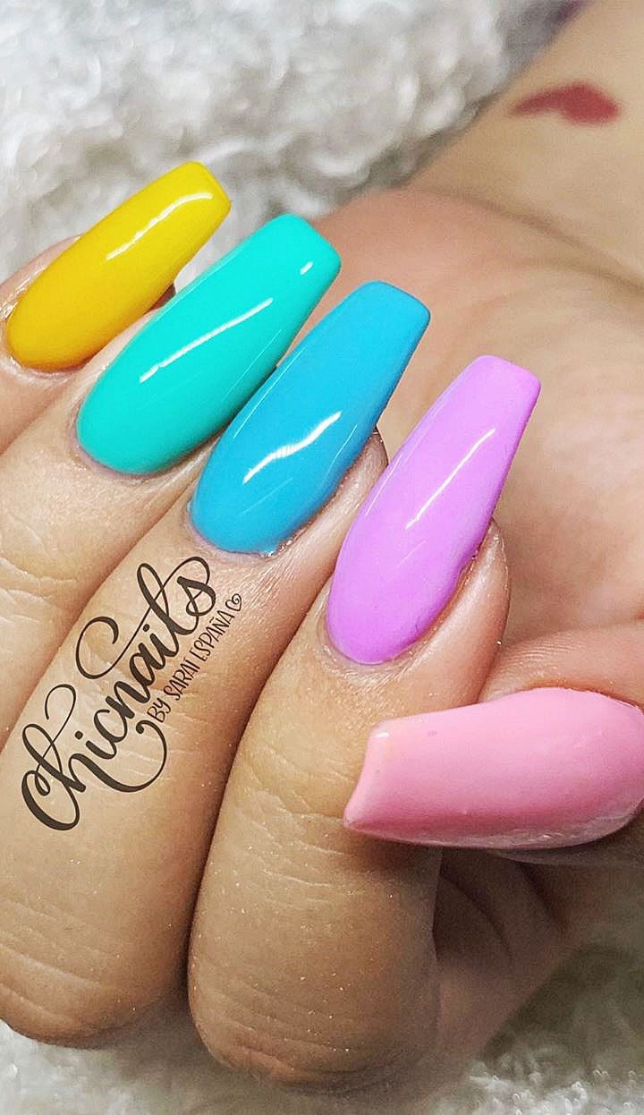 Acrylic Nail Designs in Different Color Shades. Page Number 21 ...