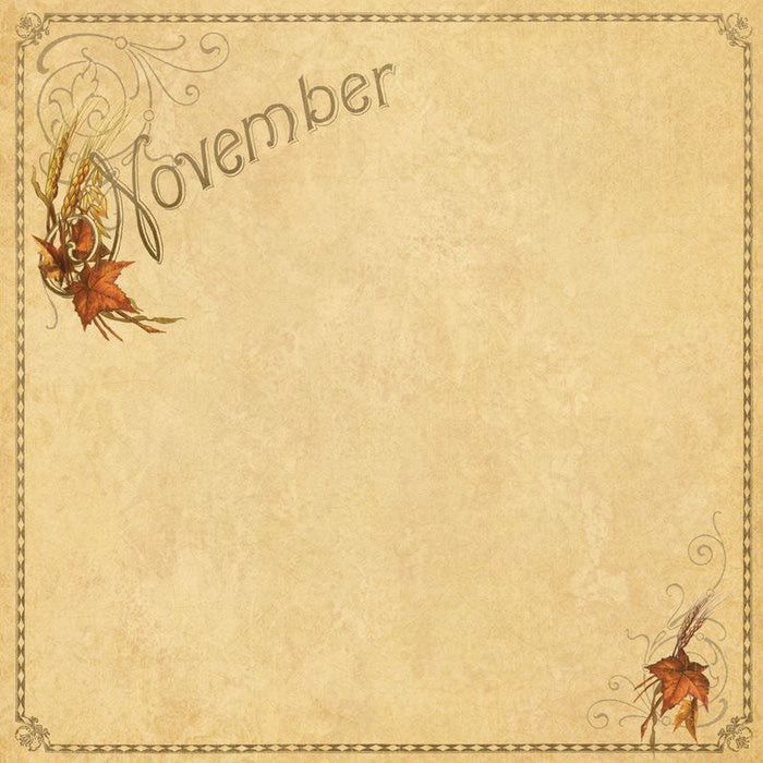 november calendar background