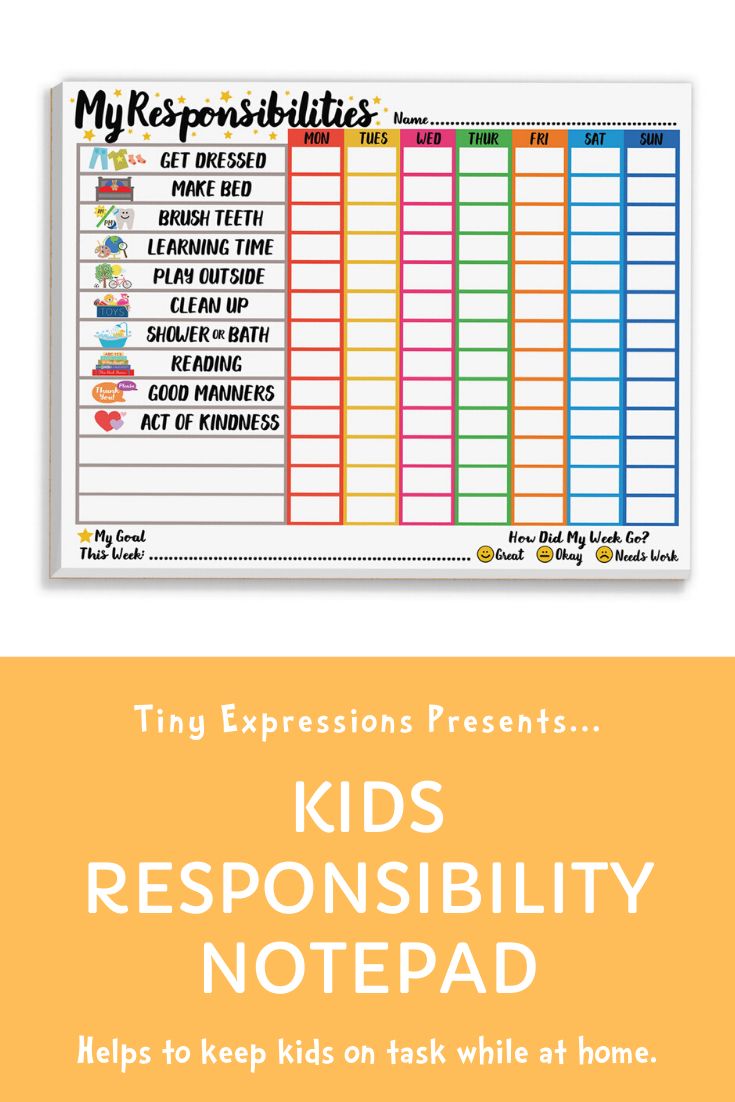 Kids' Responsibility Chart Kids responsibility chart, Responsibility Kids' Responsibility Chart Kids responsibility chart, Responsibility