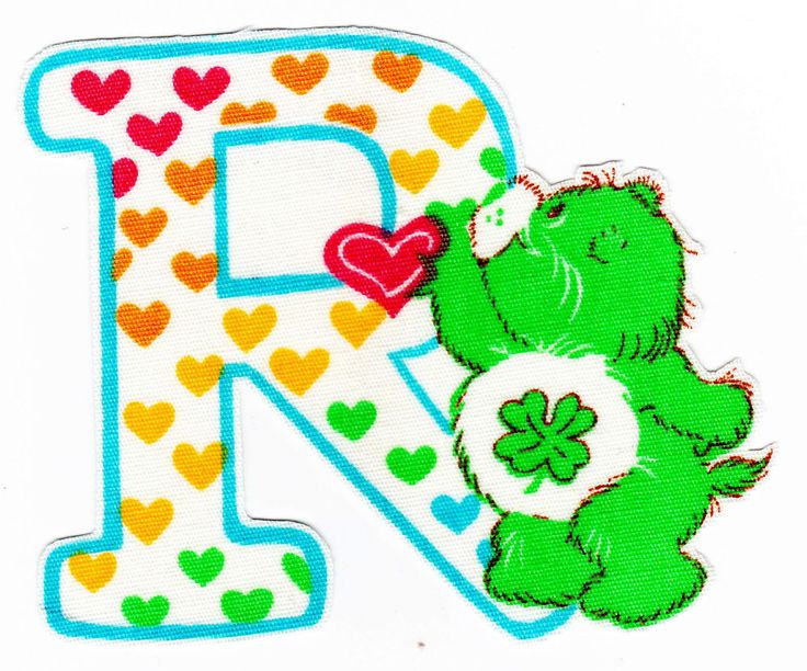 3.5"-4" Care bears alphabet abc letter z name monogram fabric applique iron on 3.5"-4" Care bears alphabet abc letter z name monogram fabric applique iron on