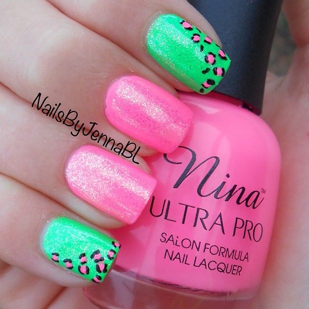 Best 25+ Neon Green Nails Ideas On Pinterest Lime Green Nails Bright glitter neon Pink and green nail art + animal print - Best 25+ Neon Green Nails Ideas On Pinterest Lime Green Nails