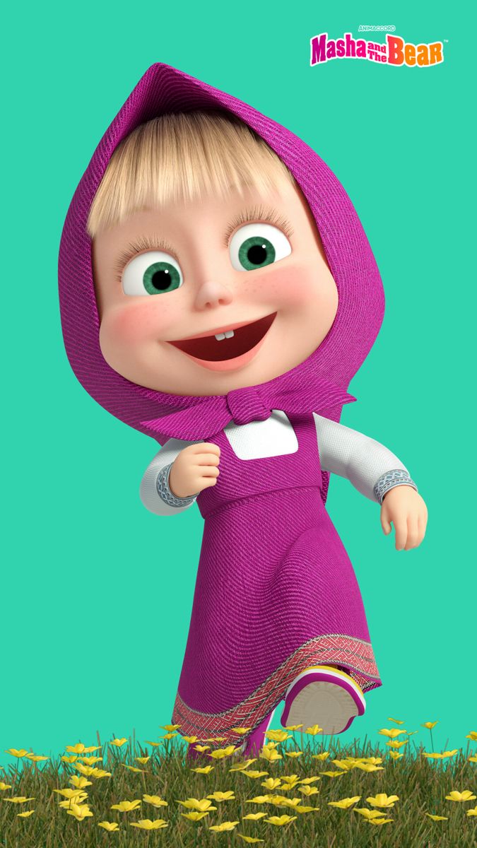 Masha and The Bear wallpaper! | Мультфильмы, День рождения, Медведь
