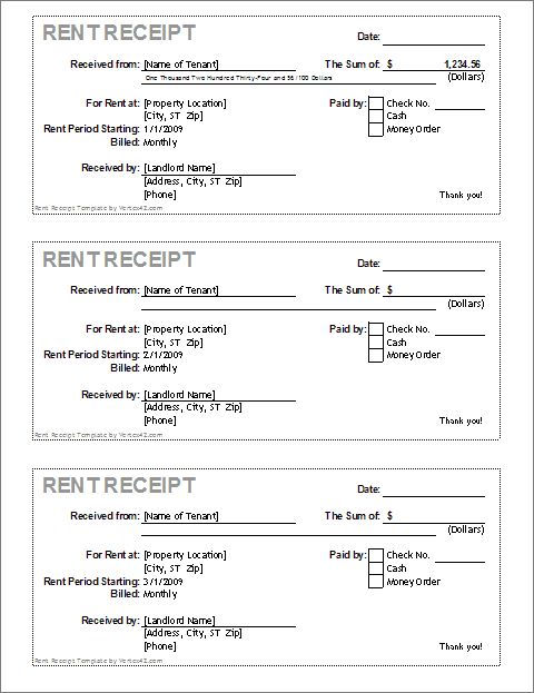 how to write a money receipt