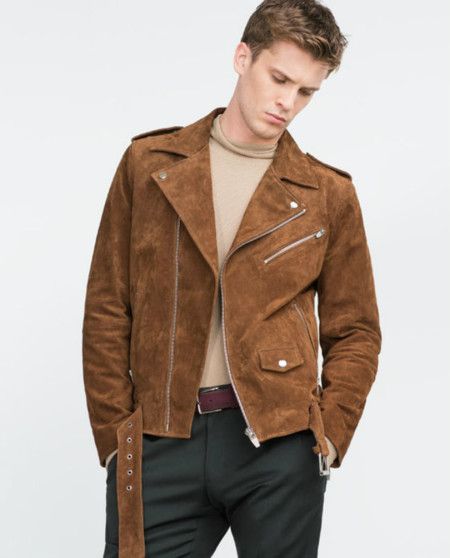 Chaqueta De Cuero Hombre Zara Chaqueta Chaquetadecuero Cuero Hombre Mens Casual Outfits Biker Jacket Outfit Mens Jackets