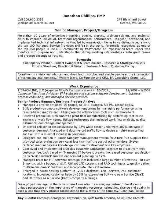 quality manager resume samples