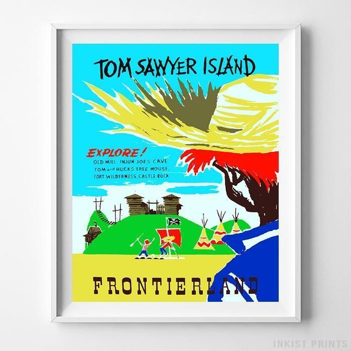 Disneyland Poster Monorail System Attraction Print Tomorrowland UNFRAMED