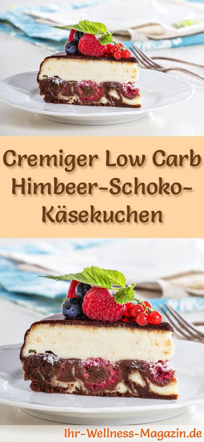 Rezept für Low Carb Himbeer-Schoko-Käsekuchen: Der kohlenhydratarme, kalorienr... Rezept für Low Carb Himbeer-Schoko-Käsekuchen: Der kohlenhydratarme, kalorienr...