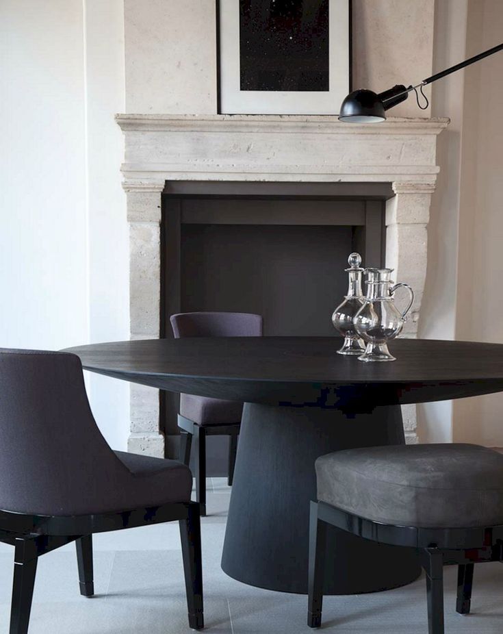 5 Top Small Living Room Furniture Ideas Minimalist Dining Black Round Table Black Round Dining Table, Black Round Kitchen Table And Chairs