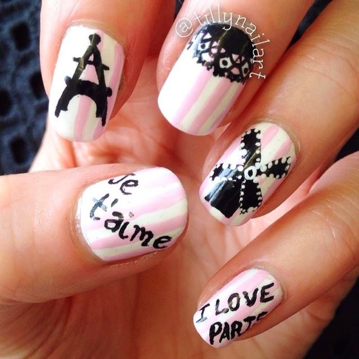 29 Best Nail Art Images On Pinterest Scissors Paris Nails Favourite Paris Inspired Nail Designs