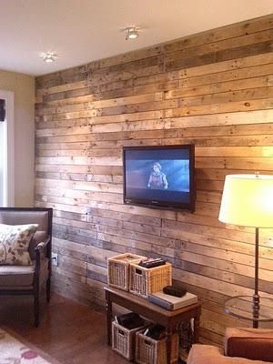 Love the pallet wall as a feature wall diy home sweet home 16 uses for recycled pallets Love the pallet wall as a feature wall diy home sweet home 16 uses for recycled pallets