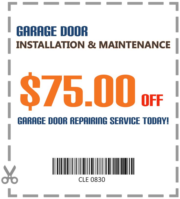 Special discount on garagedoor repairing and maintenance service Special discount on garagedoor repairing and maintenance service