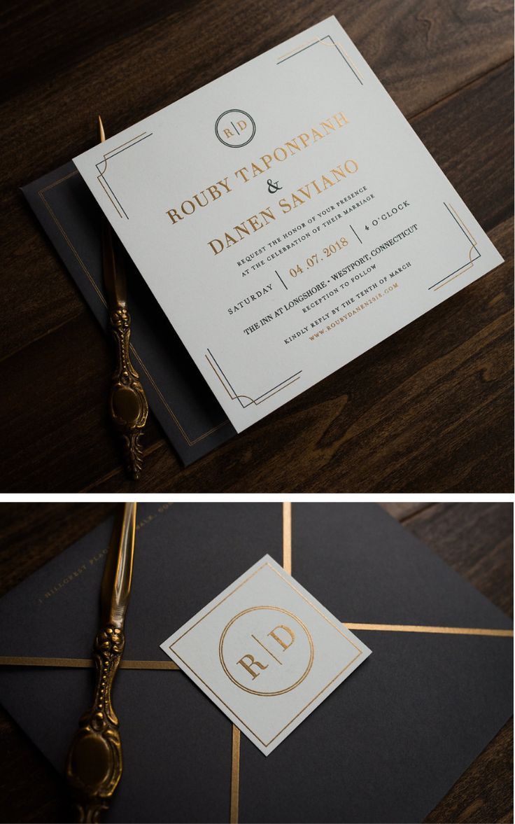 contemporary invitations