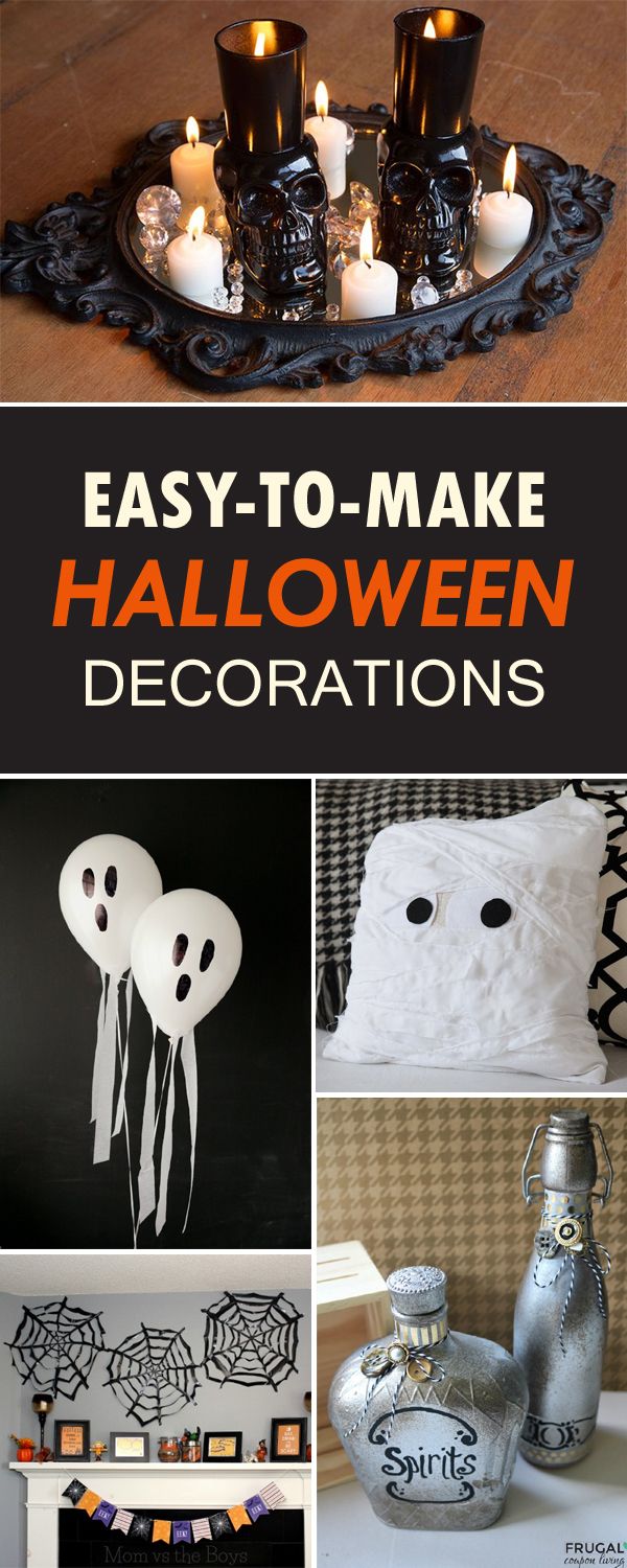 easy to make diy halloween decorations