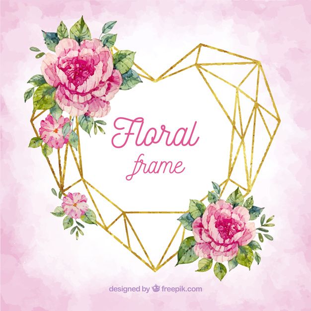 floral framein watercolor style download thousands of electronic wedding save the date