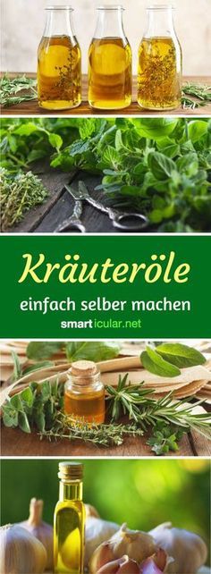 Mit gehaltvollen Kräuterölen kannst du Würz- und Wildkräuter kinderleicht ko...