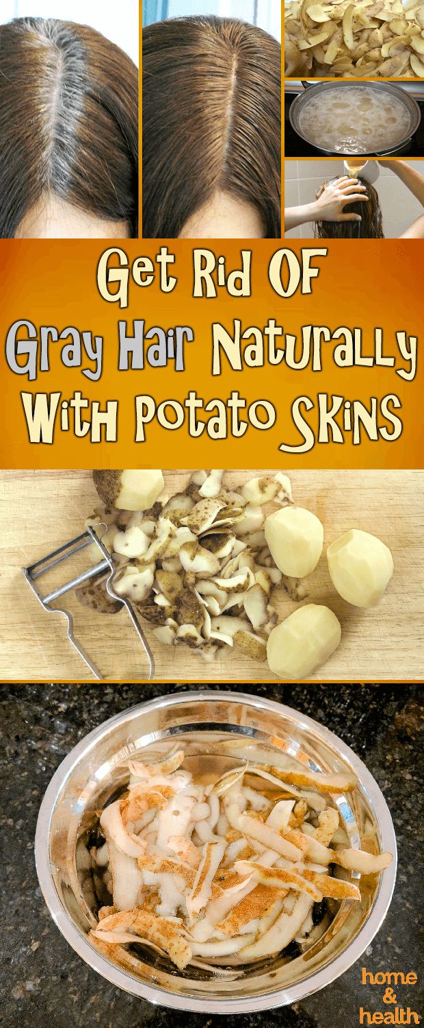 Gray Hair Naturally With Potato Skins Gray Hair Naturally With Potato Skins