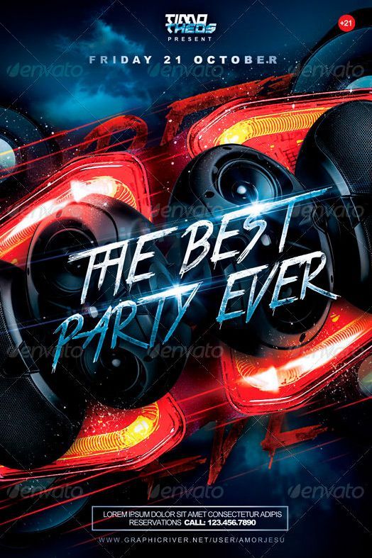 best party flyers