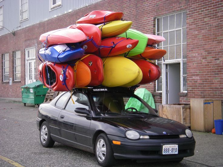 Image result for epic fail kayaks on car racks pictures