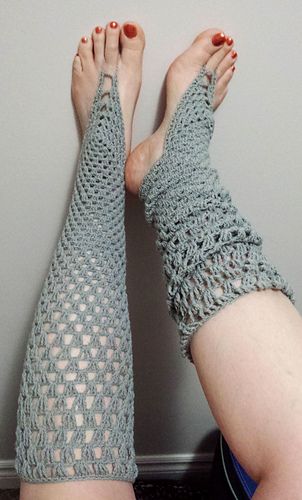 These barefoot socks work from the foot and up to the top of the leg. If you can...
