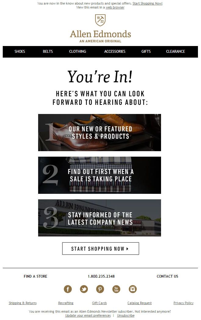 welcoming email template