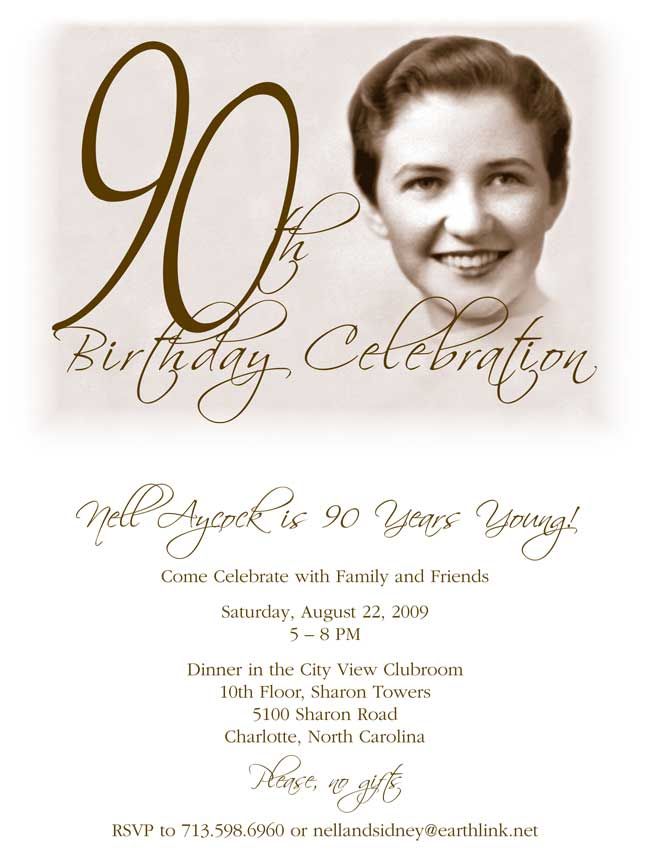 22 best 90th bday party images on Pinterest Birthdays - sample invitation wording for 60th birthday 22 best 90th bday party images on Pinterest Birthdays - sample invitation wording for 60th birthday