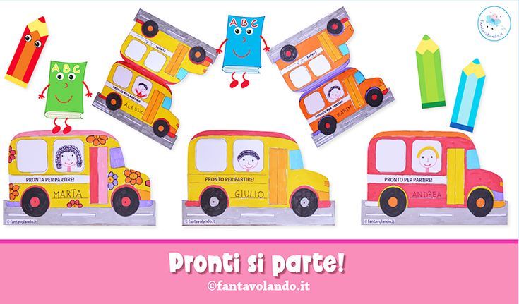 Er L'accoglienza Prepariamo Uno Scuolabus Di Cartoncino Per Ogni Bambino Da Posizionare Sul Banco.… | Immagini Di Scuola, Le Idee Della Scuola, Attività Per Bambini
