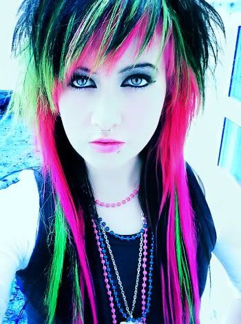 32 Best Crazy Hair Color Ideas Images On Pinterest Colourful Crazy Hair Color Ideas By In Green Pink