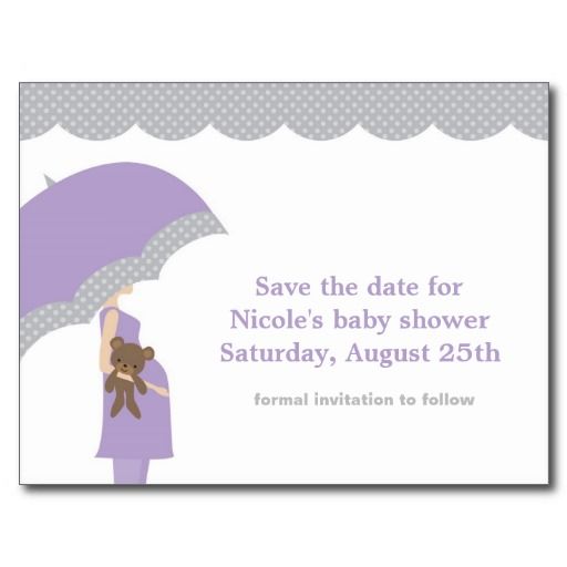 baby shower save the date template