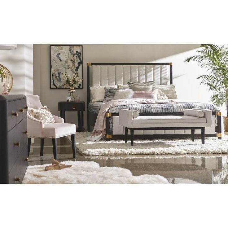 Schulenburg Upholstered End Of Bed Bench In Natural White Allmodern Contemporary Bedroom Benches Furniture Sets Set Contemporary Bedroom Benches, What Size Bench For End Of King Bed