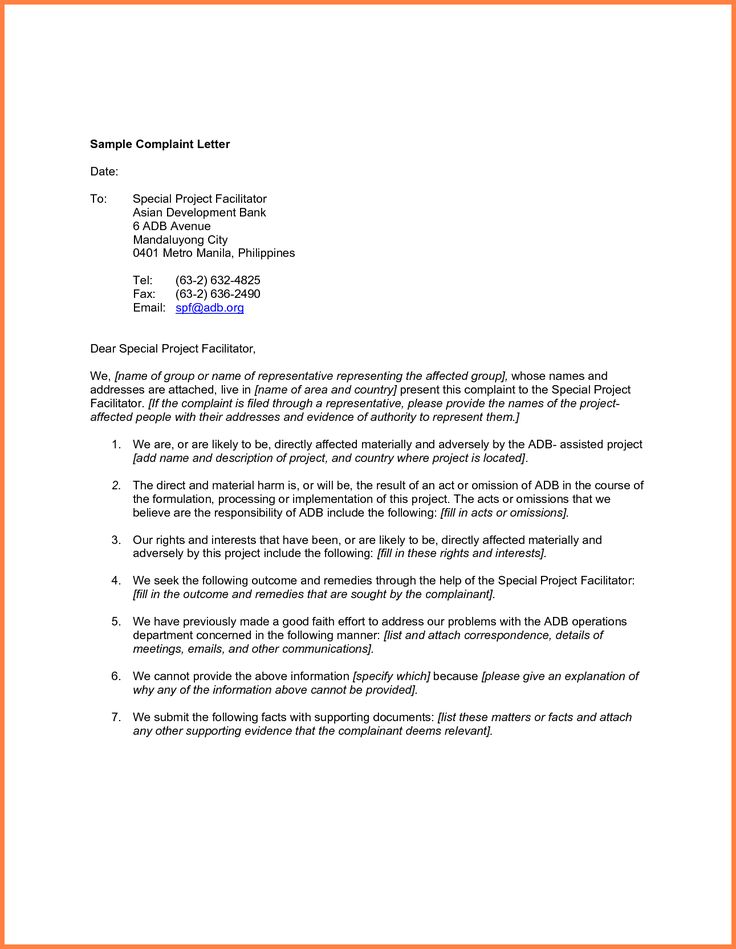 <strong>Responding to complaints</strong> - Welcome, OLI Sample complaint letter template