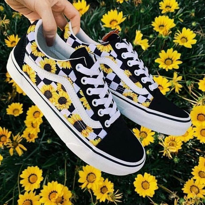 vans con girasoli