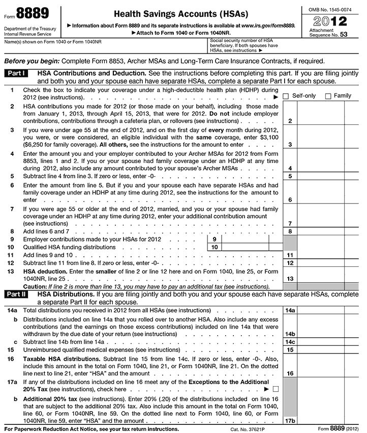 altu003du201dIRS Form 8889 u2013 Health Savings Accountsu201d News-History - injured spouse form altu003du201dIRS Form 8889 u2013 Health Savings Accountsu201d News-History - injured spouse form