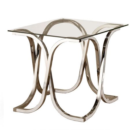 Overstock Com Nickel Base Glass Office Furniture Overstock Com Nickel Base Glass Office Furniture