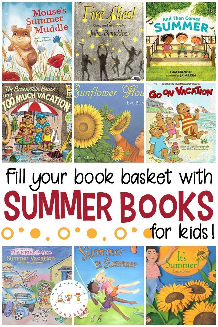 Summer Books for Preschoolers Summer preschool themes, Summer books