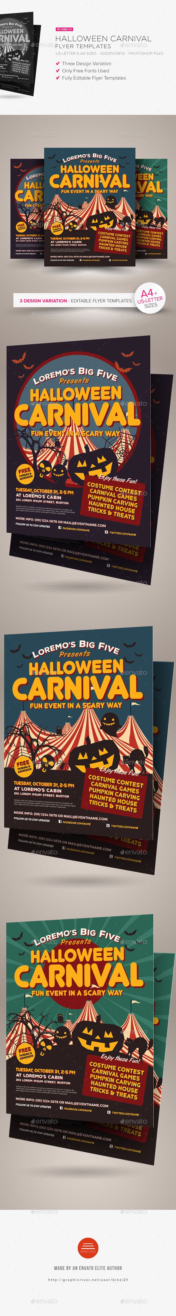 costume contest flyer template