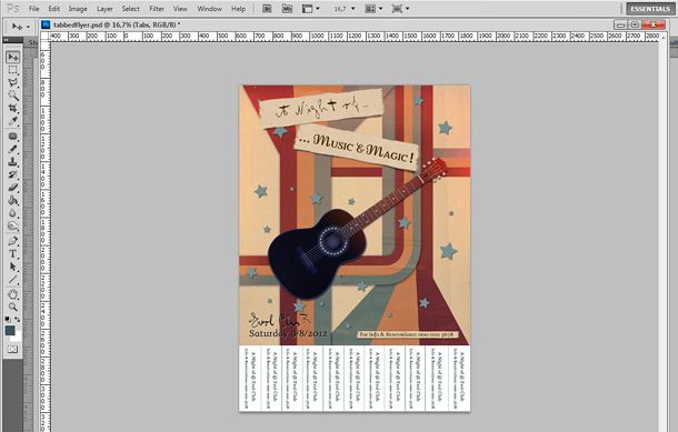 tear off flyer template photoshop