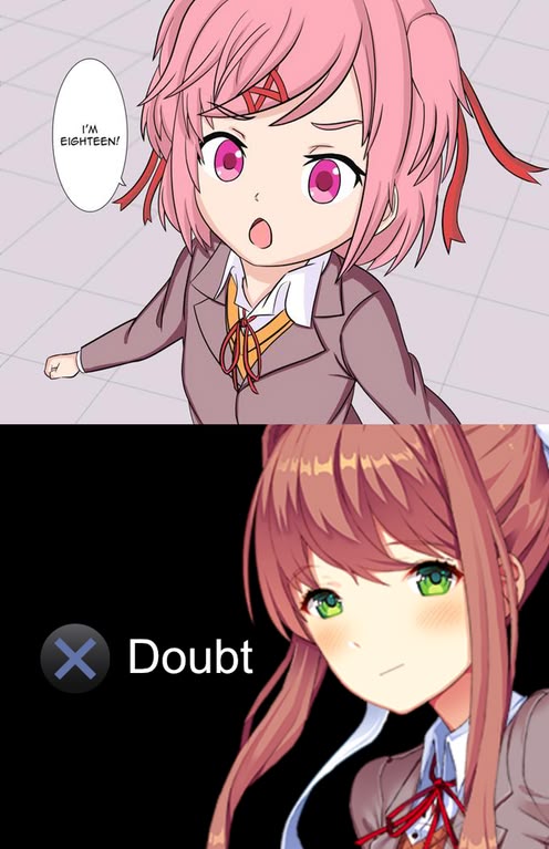 Hmmm... : DDLC | Ddlc memes, Anime, Literature club