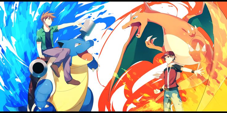 pokemon trainer red vs blue wallpaper