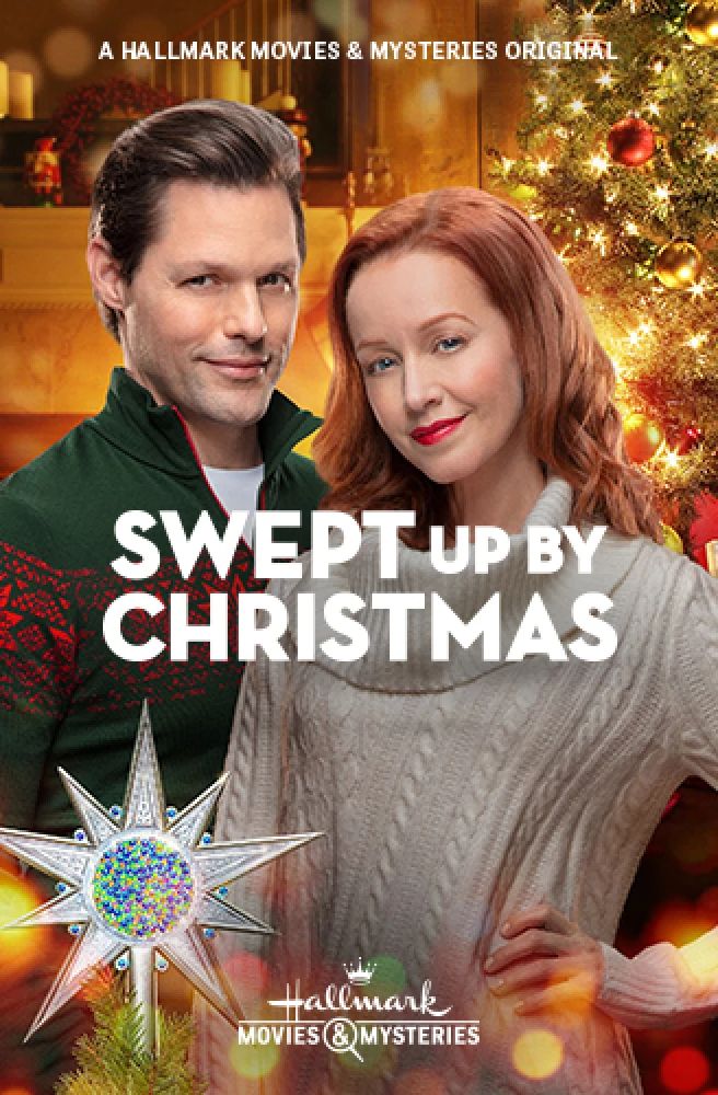 ^ Swept Up by Christmas (2020) wth Lindy Booth & Justin Bruening in