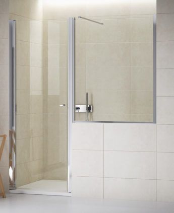 Porta con fisso sopramuretto Soluzioni cabine doccia