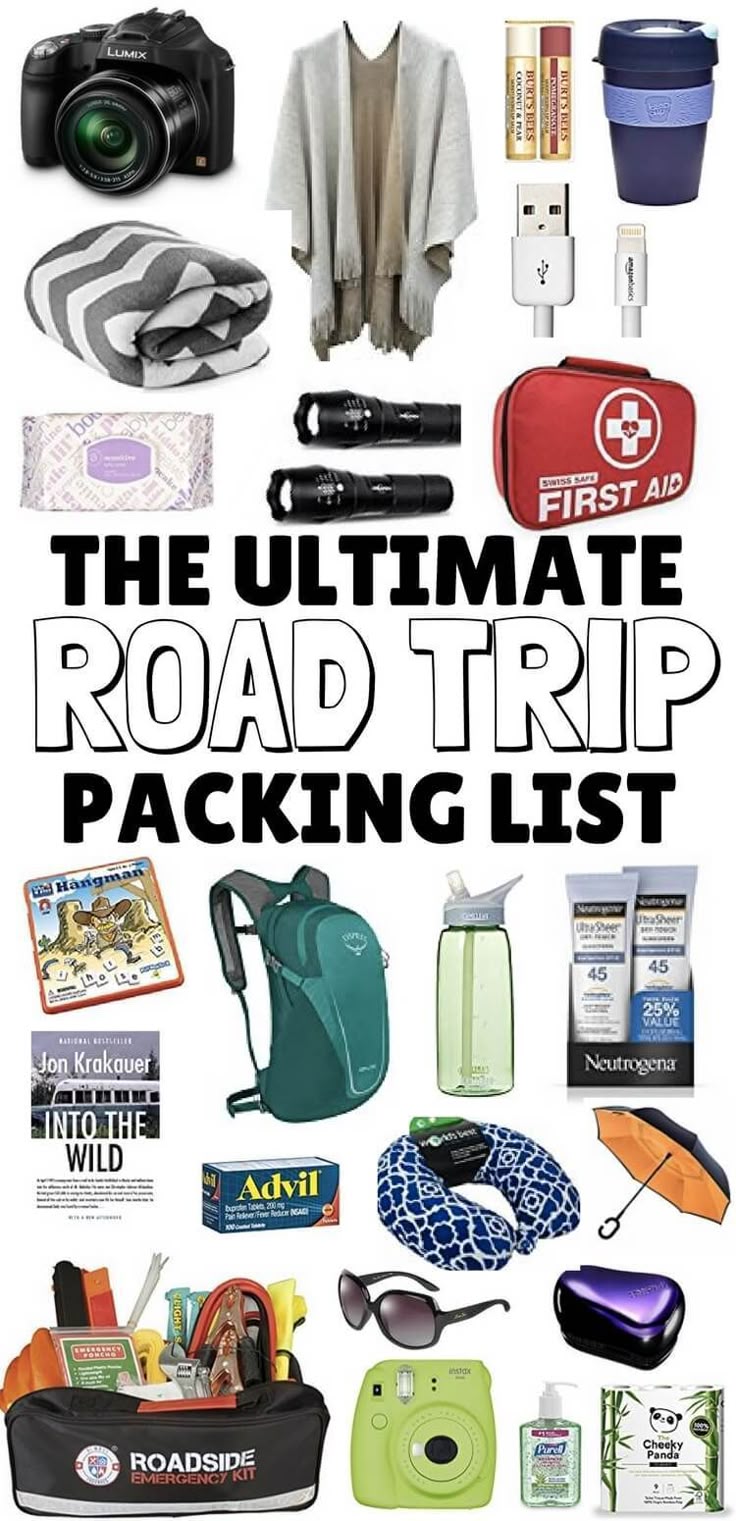 The Ultimate Road Trip Packing List: Packed full of road trip essentials to keep...