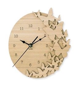 ساعة حائط مصنوعة من خشب الـ Mdf اشكال عديدة تناسب الجميع Wooden Clock Wall Clock Design Wood Wall Clock