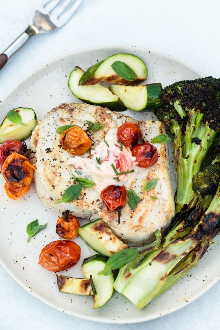 Grilled Swordfish Recipe Grilled Swordfish With Charred Tomato Basil Butter Recipe Grilled Swordfish Real Food Recipes Healthy Recipes