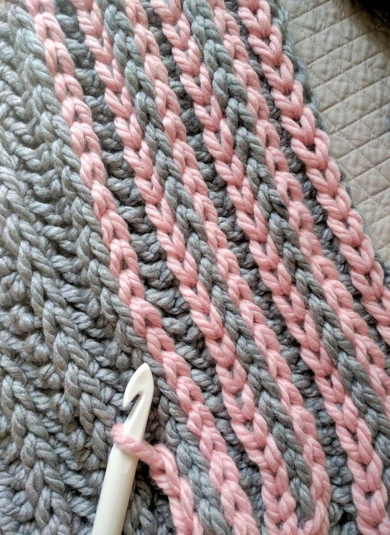 Use Surface Crochet Technique and Add Stripes, Edging and Additional Colors to A… Use Surface Crochet Technique and Add Stripes, Edging and Additional Colors to A…