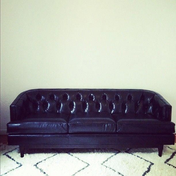 My New Dwellstudio Chester Black Leather Sofa A Few