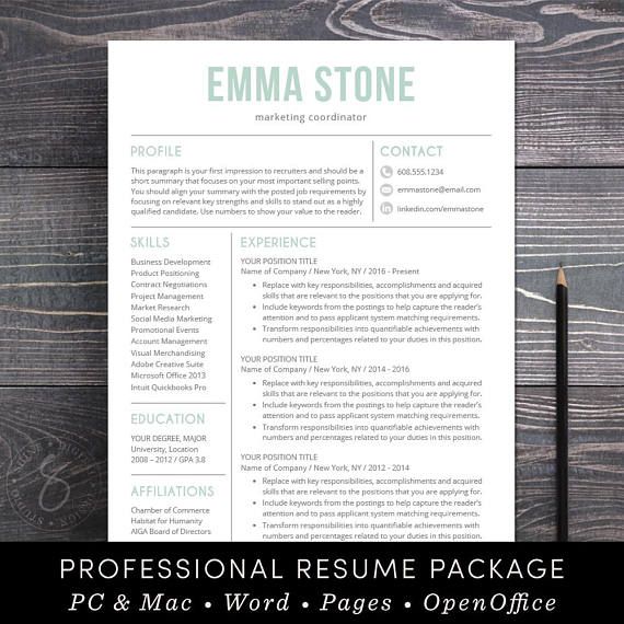 ⚡ 24HR FLASH SALE - Now Buy 1 get 1 FREE with coupon code SHINEONBOGO ⚡ Need a resume makeover? “The Emma professional resume template features a bold, modern and sophisticated design with clean, easy-to-read formatting - the kind of resume that stands out and makes a strong